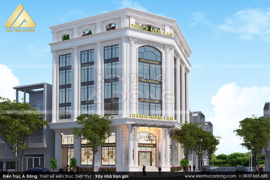 Thiết kế toà nhà văn phòng 7 tầng tại Thạch Thất - Hà Nội