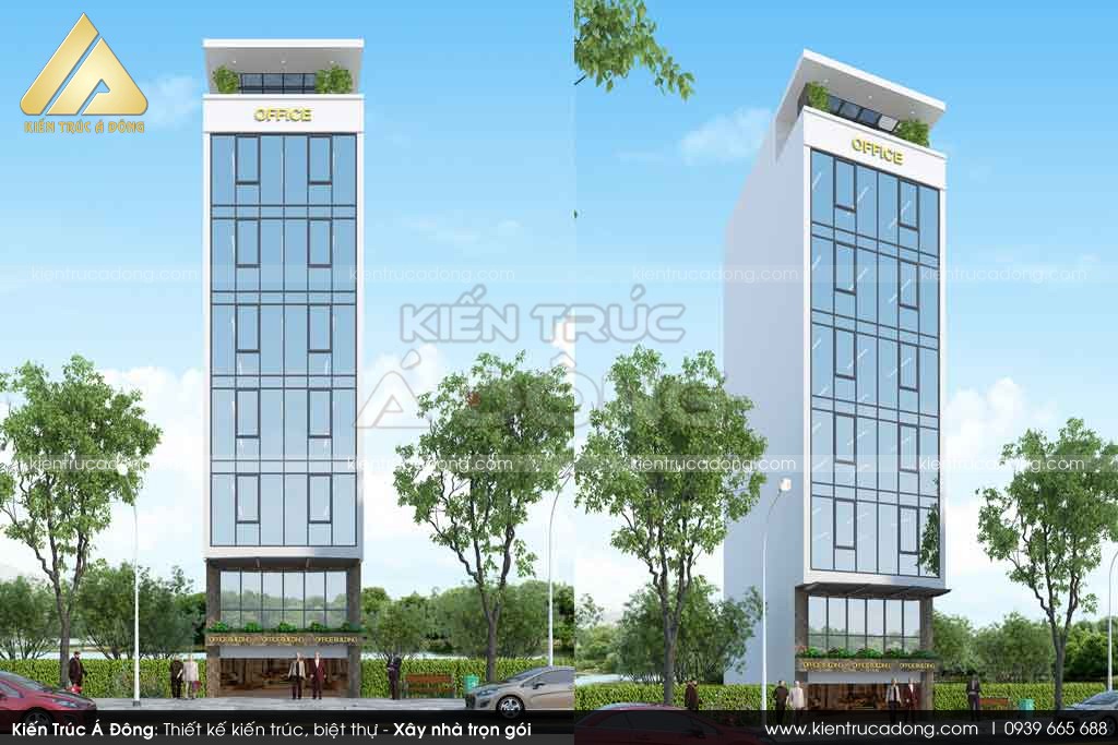Thiết kế toà nhà văn phòng 7 tầng tại Hà Nội