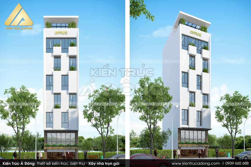 Thiết kế toà nhà văn phòng 7 tầng tại Hà Nội