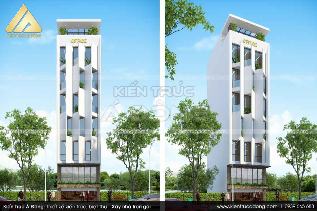 Thiết kế toà nhà văn phòng 7 tầng tại Hà Nội