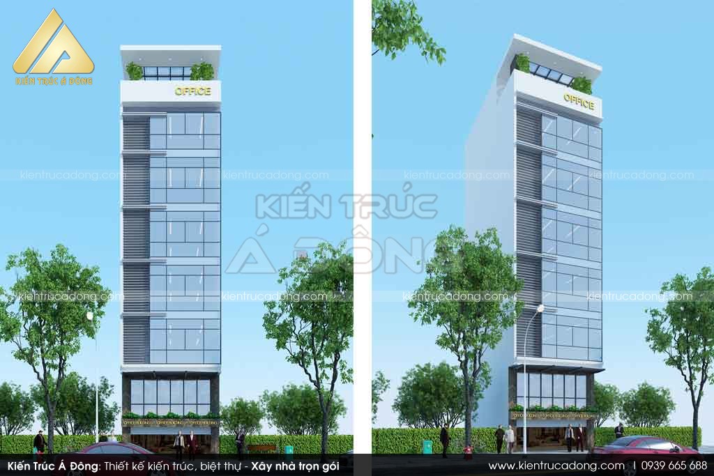 Thiết kế toà nhà văn phòng 7 tầng tại Hà Nội