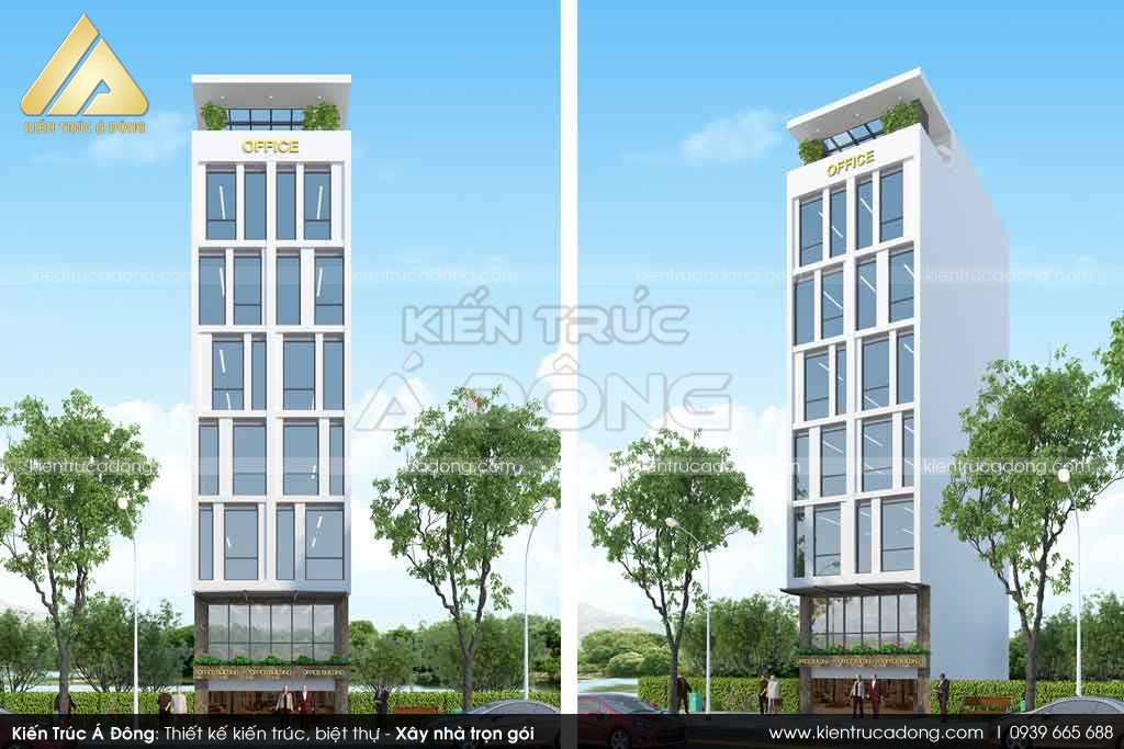 Thiết kế toà nhà văn phòng 7 tầng tại Hà Nội