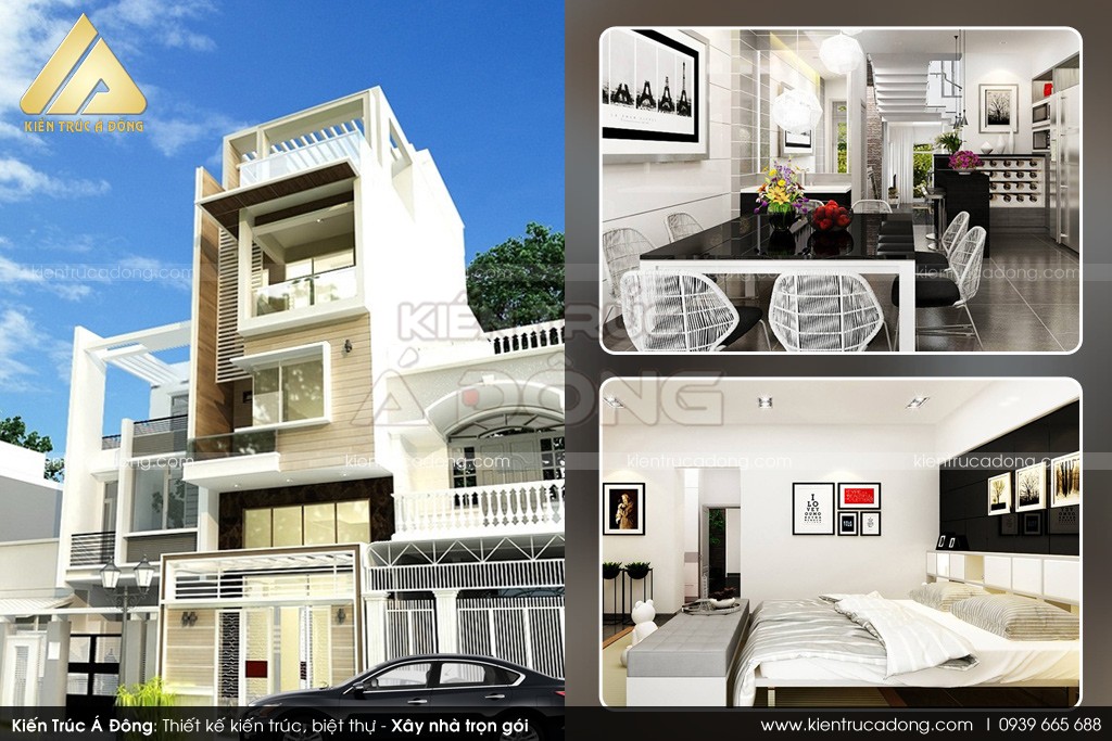 Tuyển chọn các mẫu nhà phố tầng độc đáo > Thiết kế nhà phố 5 tầng đẹp đẳng cấp ở TP Hà Nội