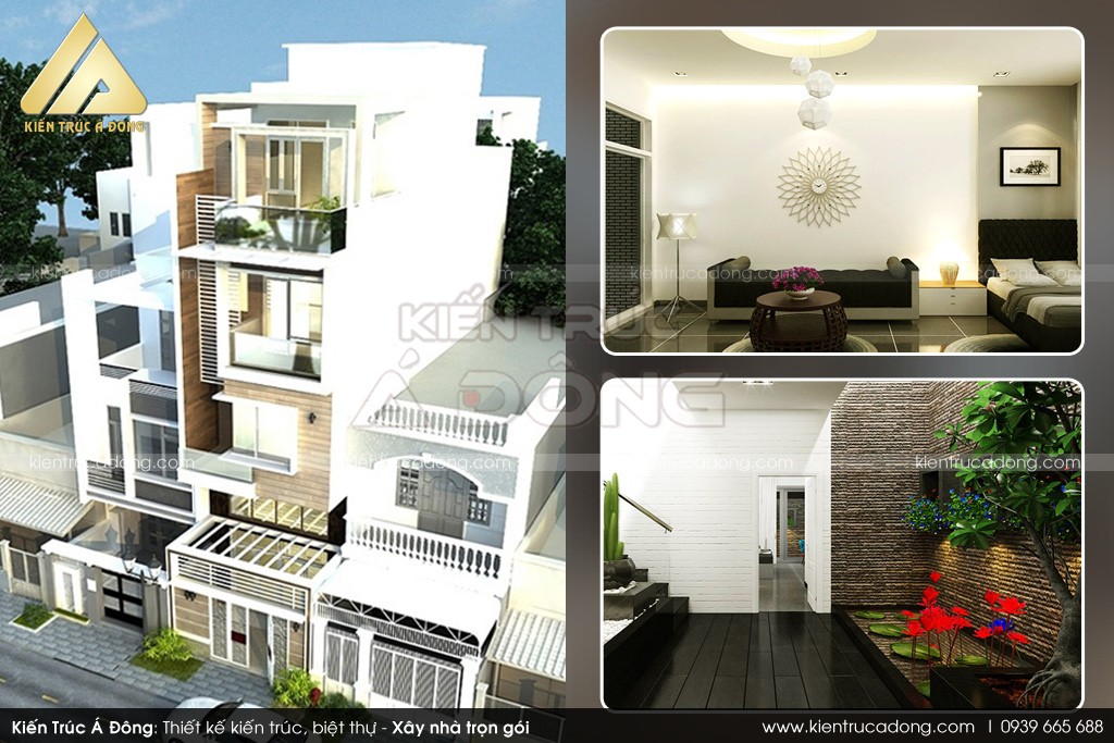 Tuyển chọn các mẫu nhà phố tầng độc đáo > Thiết kế nhà phố 5 tầng đẹp đẳng cấp ở TP Hà Nội